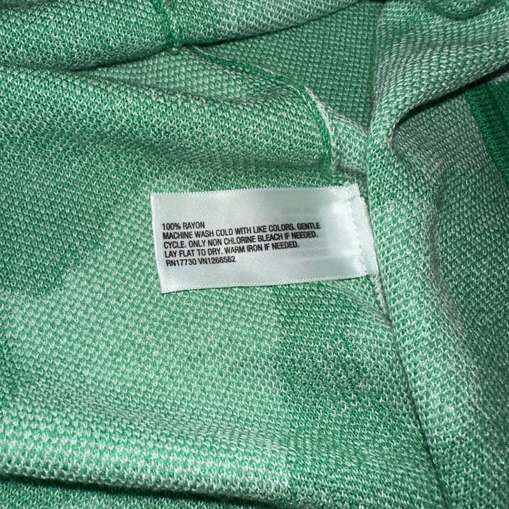Diane Von Furstenberg DVF x Target Green White Gingko Sweater Wrap Tunic Dress S - Picture 10 of 10